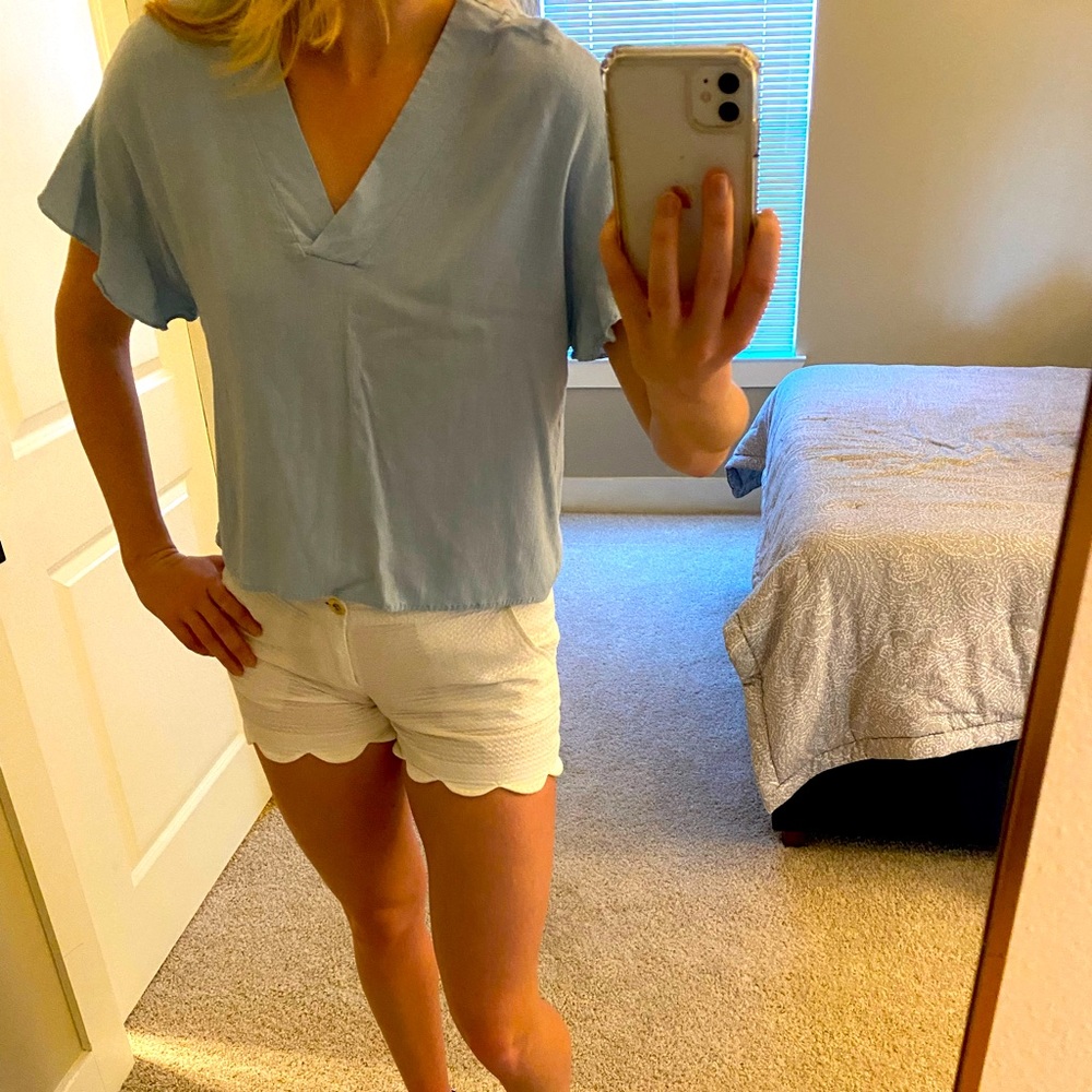 Light blue blouse